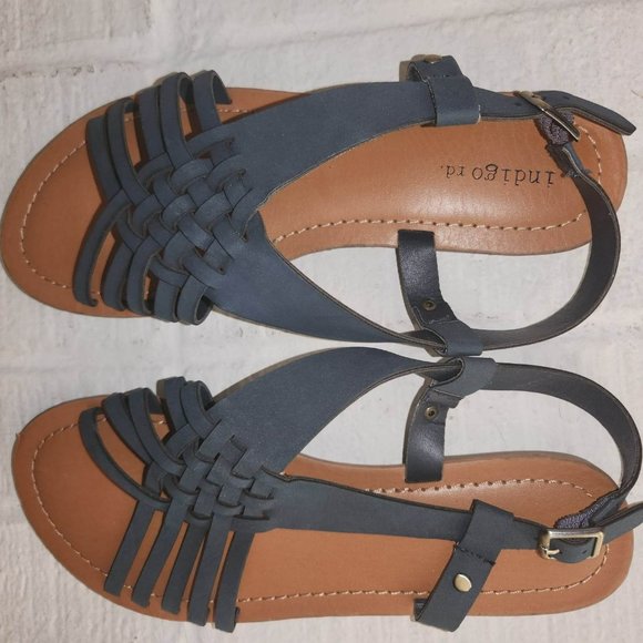 Medium Blue Strapy Sandals - Picture 1 of 1